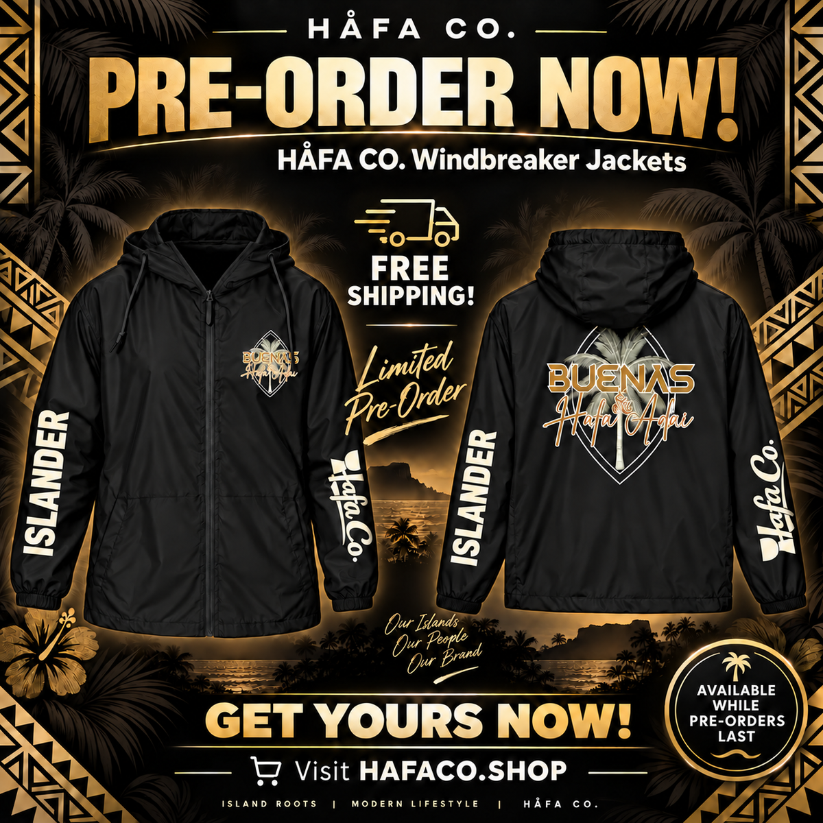 PRE ORDER WINDBREAKER JACKETS