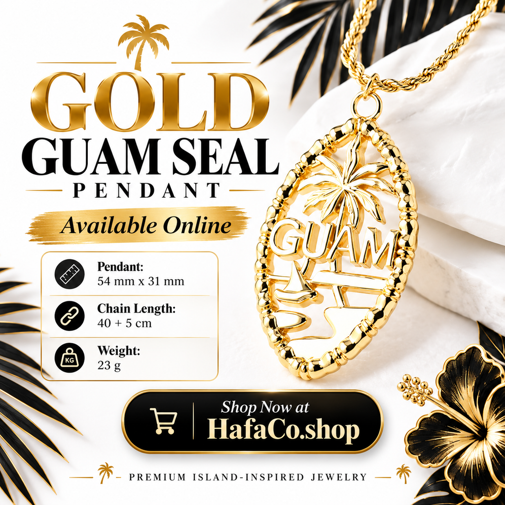 Gold Guam Seal Pendant